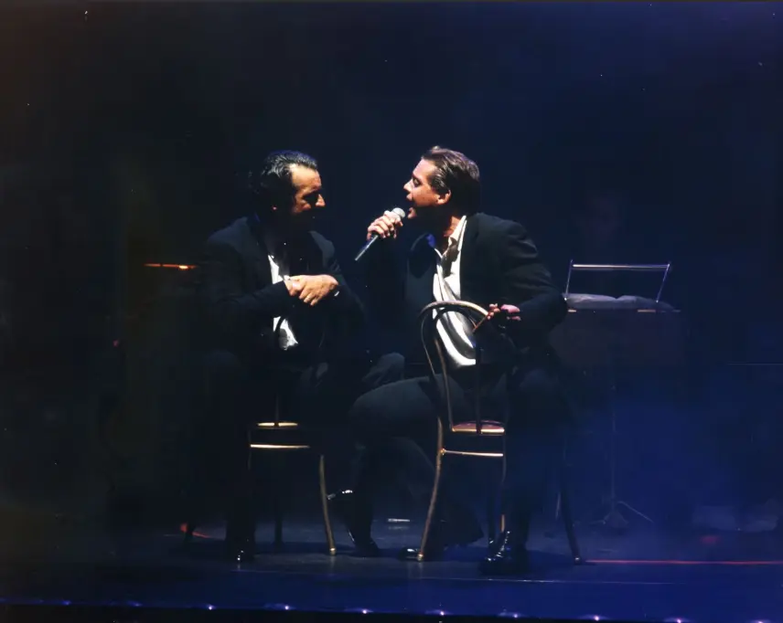 Fernando Soler, fundador do Señor Tango, no palco