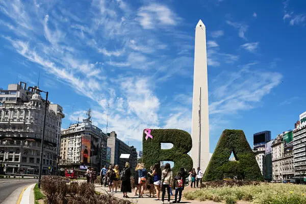 Obelisk of Buenos Aires on 9 de Julio Avenue